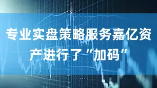 专业实盘策略服务嘉亿资产进行了“加码”